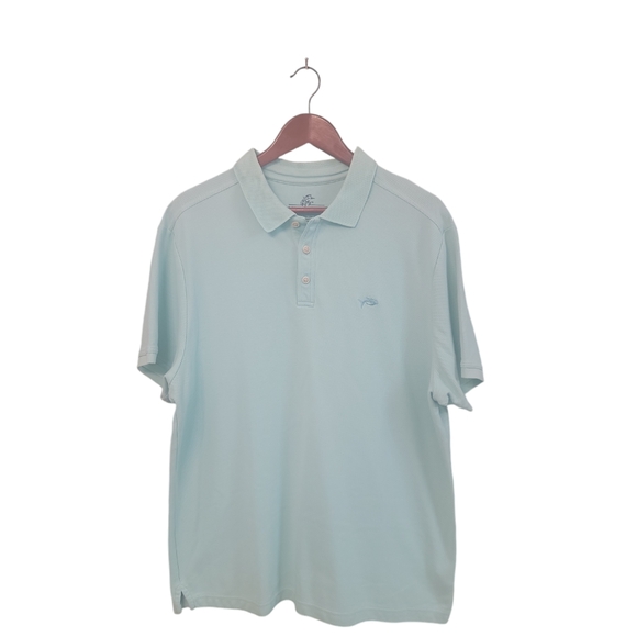 Islander Other - Islander Fishmerman‎ Marlin Mint Green Mens Polo Pima Cotton Size XL